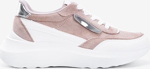 Różowe buty sportowe Gemre.com.pl sznurowane