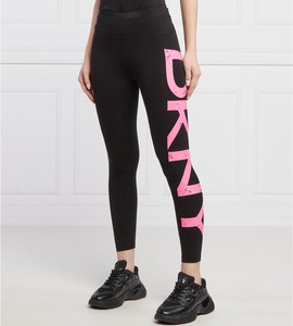 Czarne legginsy DKNY w sportowym stylu
