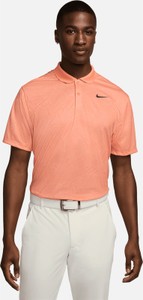 Pomarańczowa koszulka polo Nike z krótkim rękawem w sportowym stylu