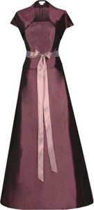 Sukienka Fokus z krótkim rękawem rozkloszowana maxi