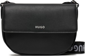 Czarna torebka Hugo Boss średnia matowa na ramię