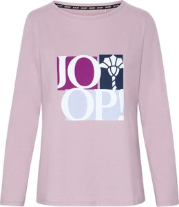 Różowa bluzka Joop! z długim rękawem