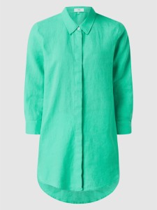 Zielona koszula Nadine H z lnu w stylu casual