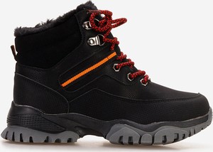 Czarne buty dziecięce zimowe Zapatos dla chłopców