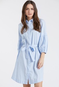Niebieska sukienka Monnari mini w stylu casual koszulowa