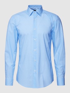 Niebieska koszula Hugo Boss z bawełny