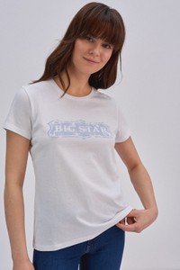 T-shirt Big Star z okrągłym dekoltem z dzianiny w młodzieżowym stylu