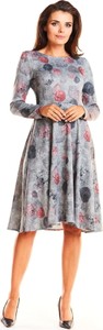 Sukienka Awama midi z okrągłym dekoltem