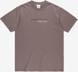 Brązowy t-shirt Prosto. z bawełny z krótkim rękawem w młodzieżowym stylu
