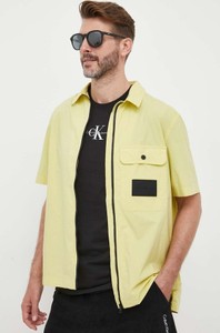Koszula Calvin Klein z klasycznym kołnierzykiem z krótkim rękawem