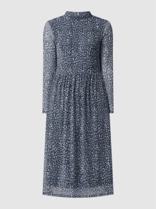 Granatowa sukienka Esprit koszulowa midi w stylu casual
