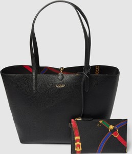 Czarna torebka Ralph Lauren matowa w wakacyjnym stylu