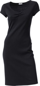 Czarna sukienka Heine mini w stylu casual z krótkim rękawem