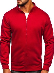 Czerwona bluza Denley w stylu casual z bawełny