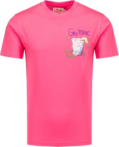 Różowy t-shirt Mc2 Saint Barth z krótkim rękawem