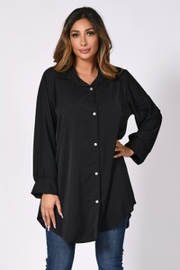 Czarna koszula Plus Size Company w stylu casual