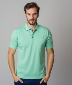 Zielony t-shirt Willsoor z bawełny z krótkim rękawem