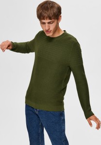 Sweter Selected Homme w stylu casual z okrągłym dekoltem z bawełny