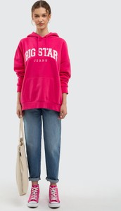 Różowa bluza Big Star w młodzieżowym stylu