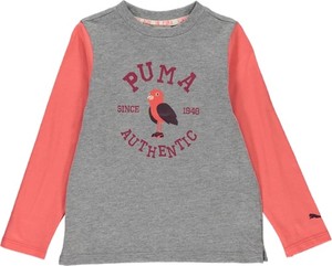 Bluzka dziecięca Puma dla dziewczynek z bawełny