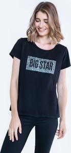 T-shirt Big Star z krótkim rękawem w młodzieżowym stylu z dzianiny