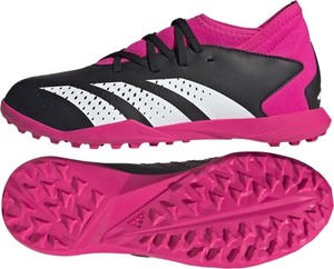 Różowe buty sportowe dziecięce Adidas predator dla chłopców sznurowane