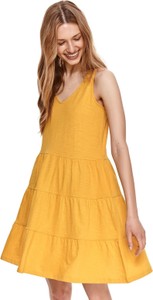 Żółta sukienka Drywash na ramiączkach mini