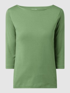 Zielona bluzka Christian Berg z długim rękawem z bawełny w stylu casual