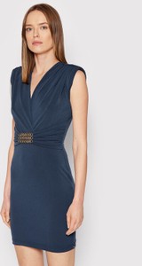 Sukienka Rinascimento bez rękawów mini z dekoltem w kształcie litery v