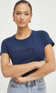 Granatowy t-shirt Liu-Jo