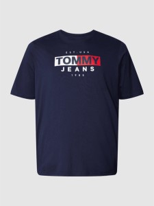 T-shirt Tommy Jeans z krótkim rękawem w młodzieżowym stylu z bawełny