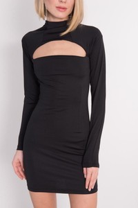 Czarna sukienka By Sally Fashion w stylu casual mini