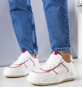 Buty sportowe Gemre w sportowym stylu sznurowane z płaską podeszwą