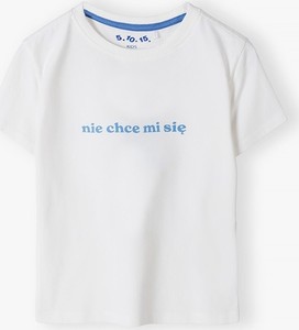 Koszulka dziecięca 5.10.15. z bawełny dla chłopców z krótkim rękawem