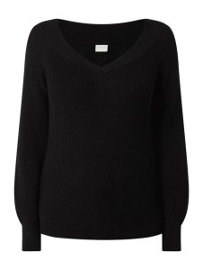 Czarny sweter Vila w stylu casual