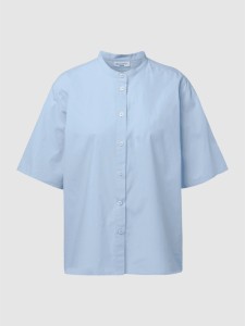 Niebieska bluzka Marc O'Polo DENIM z okrągłym dekoltem z bawełny w stylu casual