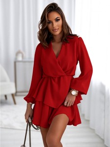 sukienka czerwona simple - stylowo i modnie z Allani