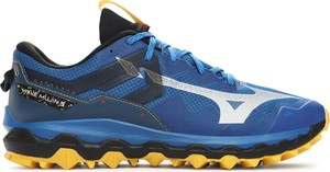 Niebieskie buty sportowe Mizuno sznurowane w sportowym stylu