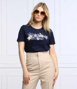 Granatowy t-shirt Ralph Lauren z krótkim rękawem