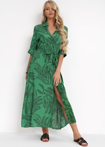 zielona sukienka simple - stylowo i modnie z Allani