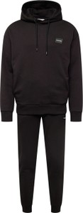 Czarny dres Calvin Klein w sportowym stylu z dresówki