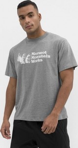 T-shirt Marmot w stylu retro z krótkim rękawem z nadrukiem