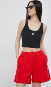 Czarny top Adidas Originals w sportowym stylu