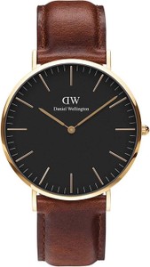 Daniel Wellington zegarek Classic 40 St Mawes męski kolor brązowy