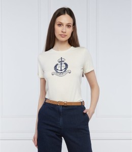 T-shirt Ralph Lauren z krótkim rękawem w młodzieżowym stylu