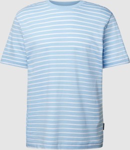 Niebieski t-shirt Tom Tailor z krótkim rękawem w stylu casual
