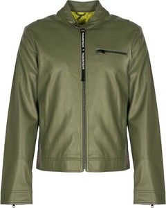 Zielona kurtka ubierzsie.com w stylu casual krótka