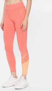 Różowe legginsy ASICS w sportowym stylu