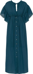Sukienka bonprix z krótkim rękawem w stylu casual z dekoltem w kształcie litery v