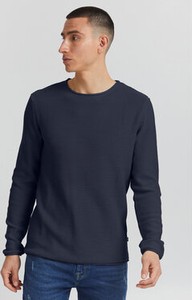 Sweter Solid z okrągłym dekoltem w stylu casual